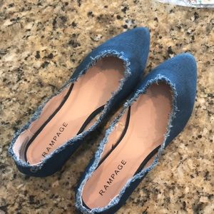 Like New Rampage Denim Flats
